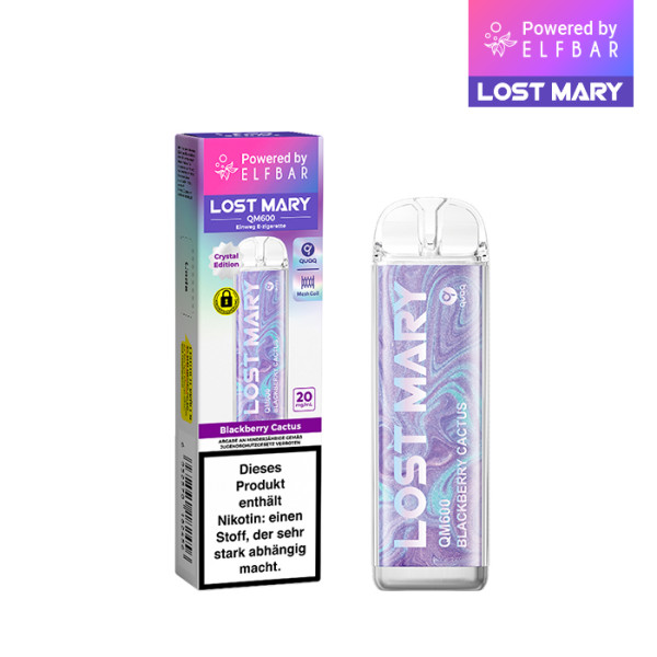 ELFBAR Lost Mary QM600 - Blackberry Cactus 20mg Nikotin