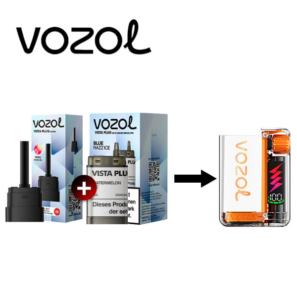 Vozol Vista Plug Ez Blue Razz Ice Pod Set