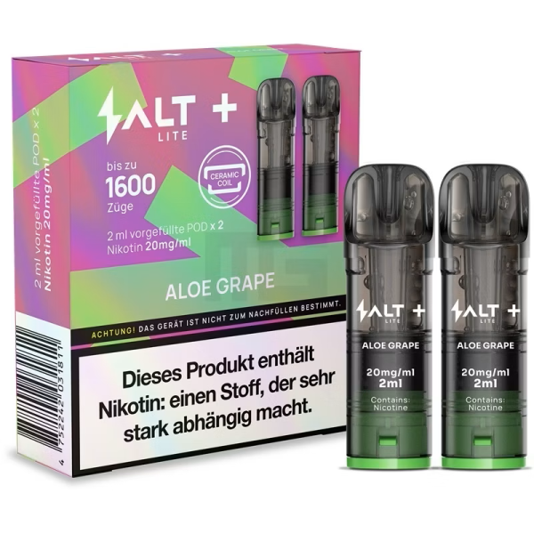 SALT Plus Lite Pods Aloe Grape 20mg/ml
