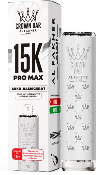 Al Fakher 15K PRO MAX Basisgerät - Farbe: White
