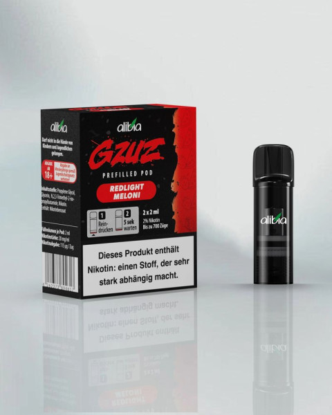 Gzuz Prefilled Pods - Redlight Meloni - 2er Pack