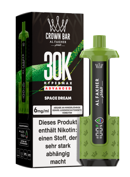 Al Fakher Hypermax Advanced 30K - Space Dream - 6mg Nikotingehalt