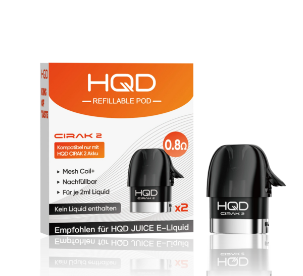 HQD Cirak 2 - Refillable Pods 0,8 Ohm - 2er Pack