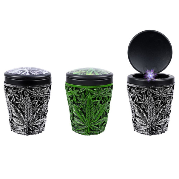 Atomic Aschenbecher Resin Leaf Design
