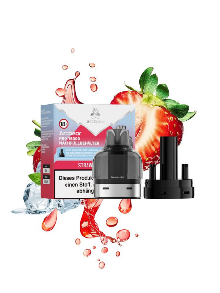 Arcbear Pro 15000 Pod - Strawberry Ice - 20 mg/ml Nikotingehalt