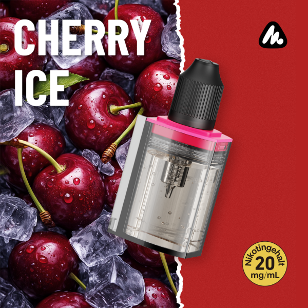 Mevol S Refill Container - Cherry Ice - 20mg/ml - 10ml