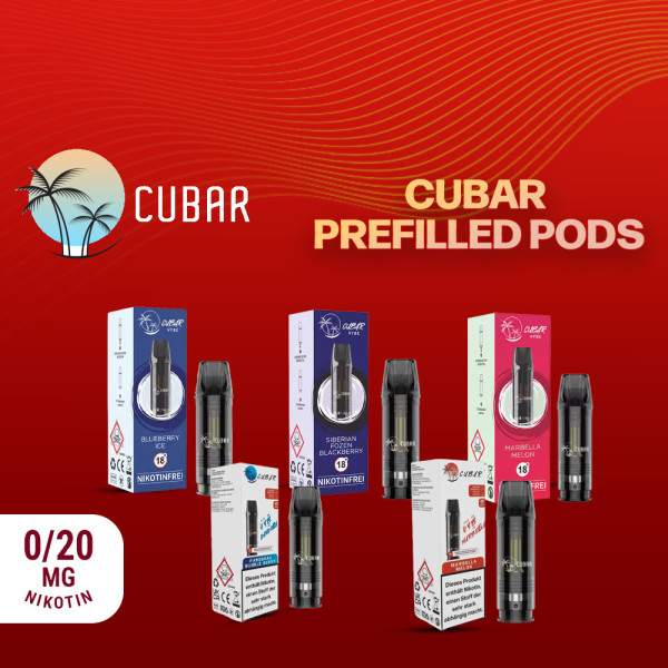 Cubar Prefilled Pods - Alle Sorten