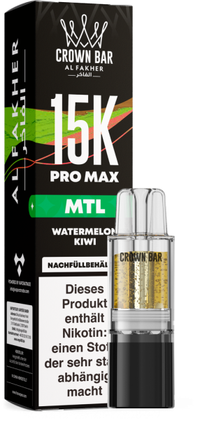 Al Fakher 15K PRO MAX Pod - Watermelon Kiwi - MTL