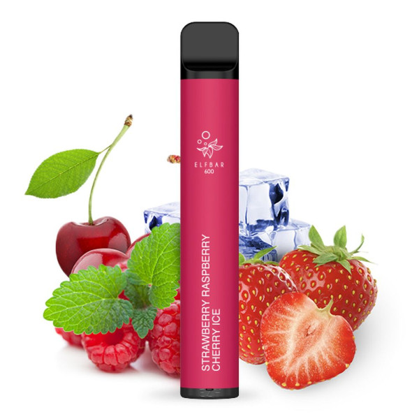 ELFBAR 600 Strawberry Raspberry Cherry Ice 20mg Nikotin