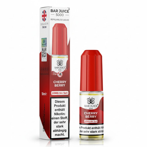 Bar Juice 5000 Nikotinsalz Liquid 10 ml Cherry Berry