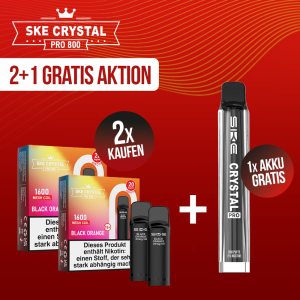 SKE Crystal Pro 800 - 2+1 Aktion Set