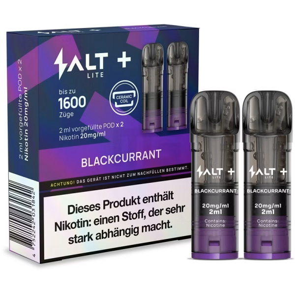 SALT Plus Lite Pods Blackcurrant 20mg/ml