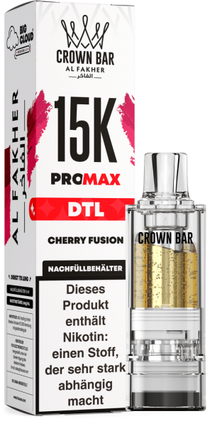Al Fakher 15K PRO MAX (V2) Pod - Cherry Fusion - 6mg/ml Nikotingehalt - DTL