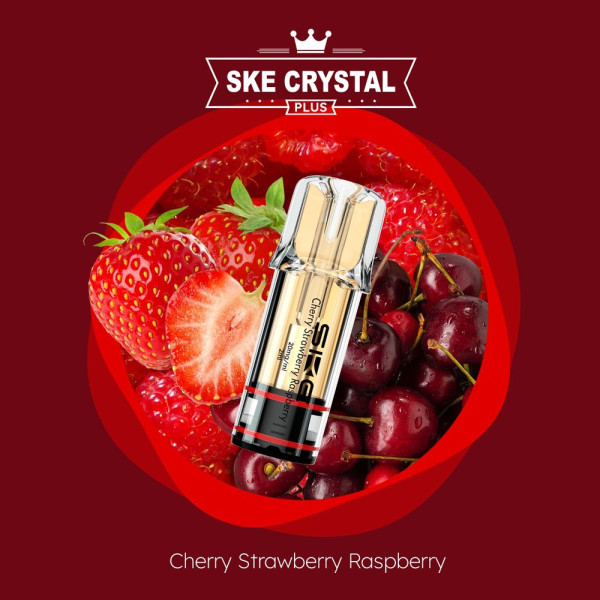 SKE Crystal PLUS Cherry Strawberry Raspberry 2% Nikotin 2er Pack