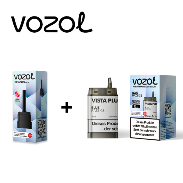 Vozol Vista Plug Ez Blue Razz Ice Pod Set