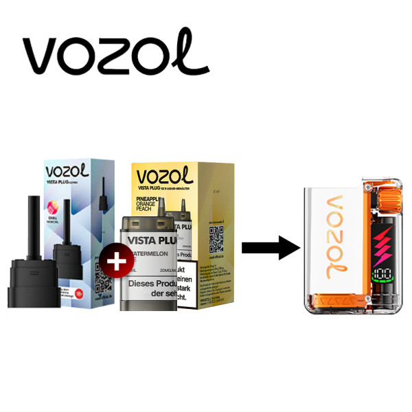 Vozol Vista Plug Ez Pineapple Orange Peach Pod Set