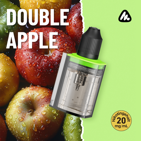 Mevol S Refill Container - Double Apple - 20mg/ml - 10ml