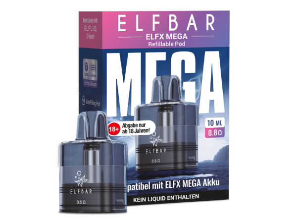 ELFBAR ELFX MEGA Leerpod 5ml und 10ml Tankvolumen