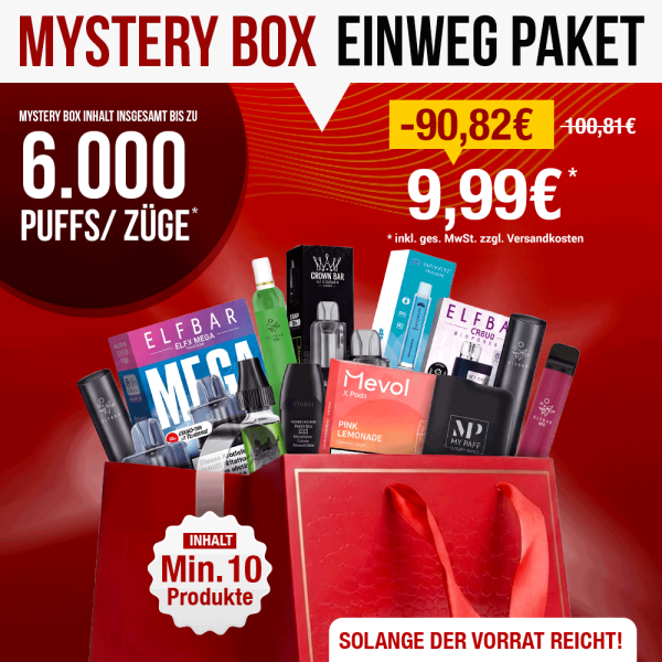 Mystery Tüte - Einweg Paket