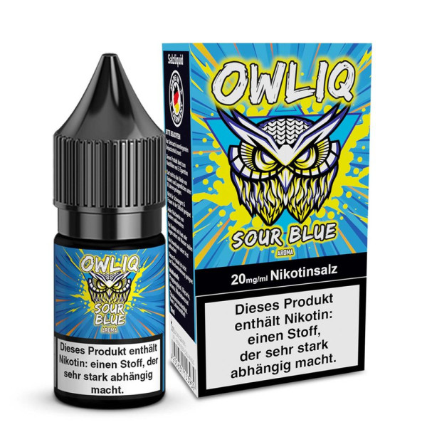 OWLIQ Nikotinsalz Liquid - Sour Blue - 10ml