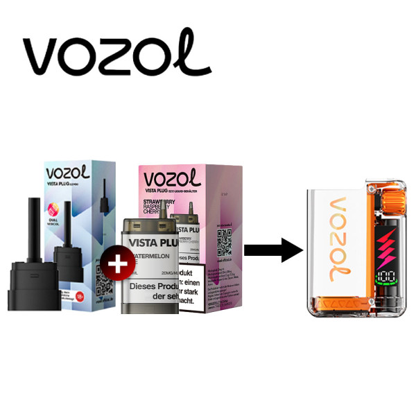 Vozol Vista Plug Ez Strawberry Raspberry Cherry Pod Set