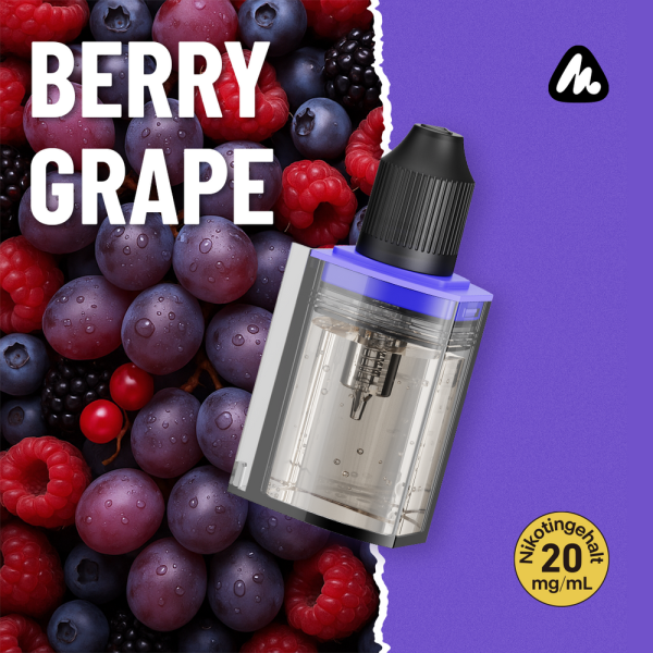 Mevol S Refill Container - Berry Grape - 20mg/ml - 10ml