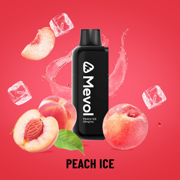 Mevol S7000 Peach lce 2ml Pod + 10ml E-Liquid Tank