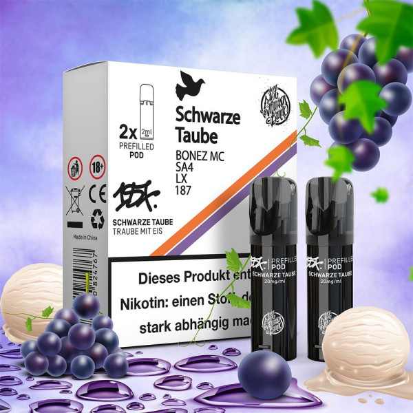 187 Strassenbande - Prefilled Pods - Schwarze Taube