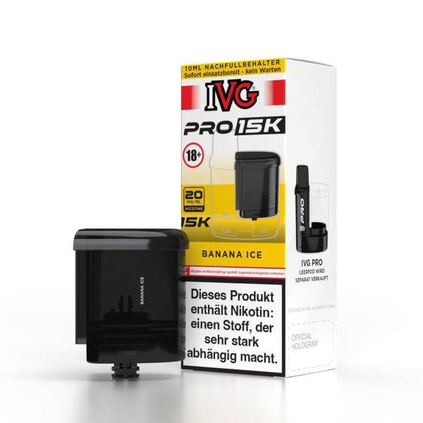 IVG Pro Refill Container 10ml - 20mg Nikotingehalt + Leer Pod 0ml