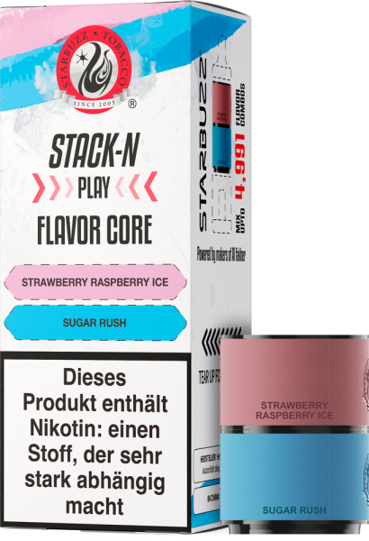 Star Buzz Pod Strawberry Raspberry Ice und Sugar Rush - 2er Pack - 20mg