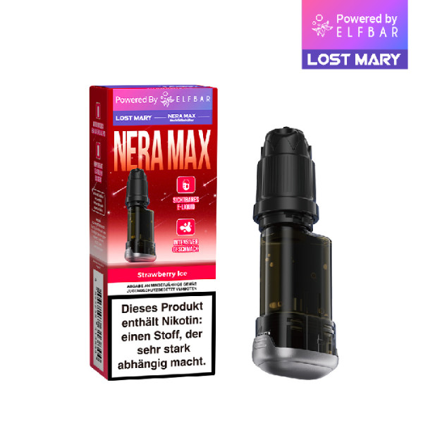ELFBAR LOST MARY NERA MAX Refill Container Strawberry Ice