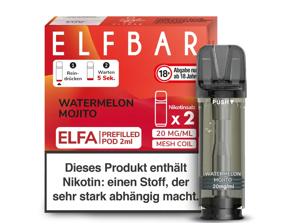 ELFBAR ELFA Watermelon Mojito 20mg Nikotin 2er Pack
