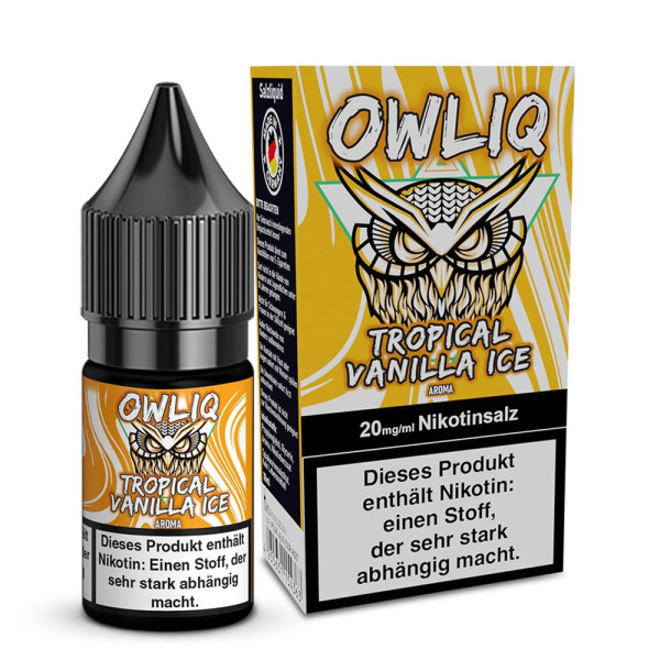OWLIQ Nikotinsalz Liquid - Tropical Vanilla Ice - 10ml