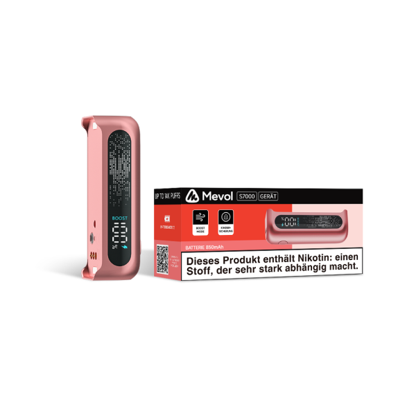 Mevol S7000 Akkuträger 850mAh - Farbe: Red