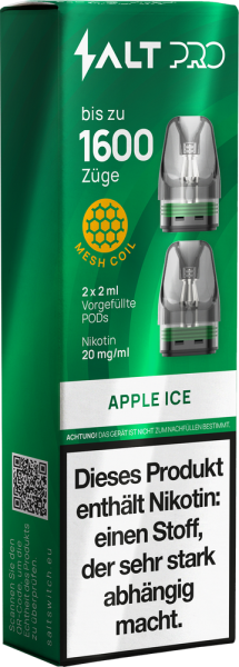 SALT Pro Pod - Apple Ice - 20mg Nikotingehalt - 2er Pack