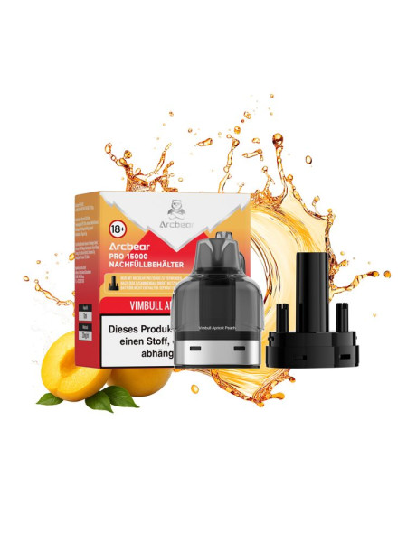 Arcbear Pro 15000 Pod - Vimbull Apricot Peach - 20 mg/ml Nikotingehalt