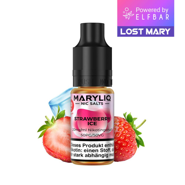 Lost Mary Maryliq - Strawberry Ice - 10ml Nikotinsalz Liquid