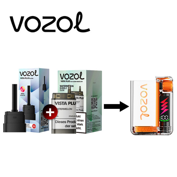 Vozol Vista Plug Ez Watermelon Bubblegum Pod Set