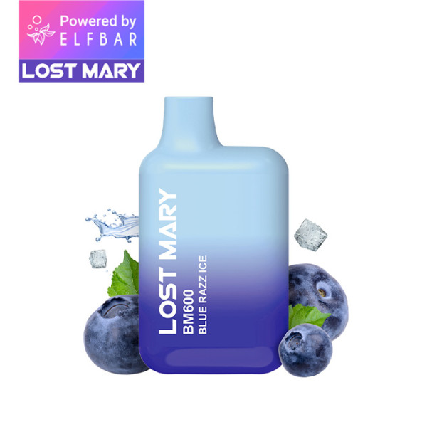 Lost Mary BM600 - Blue Razz Ice 20mg Nikotin