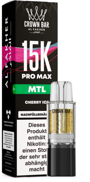 Al Fakher 15K PRO MAX Pod - Cherry Ice - MTL