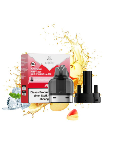 Arcbear Pro 15000 Pod - Apple Ice - 20 mg/ml Nikotingehalt