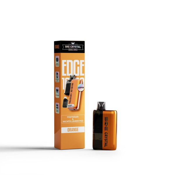 SKE Crystal Edge 10K Akku + 2ml Pod Farbe: Orange
