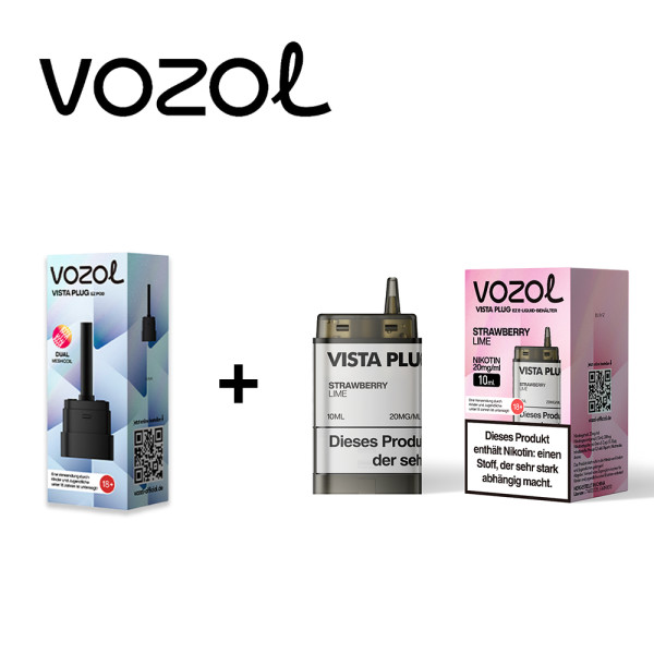 Vozol Vista Plug Ez Strawberry Lime Pod Set