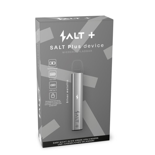 SALT Plus Basisgerät - 500mAh - Farbe: Silver Matalic
