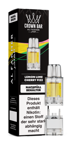 Al Fakher 12K PRO MAX Pod - Lemon Lime Cherry Fizz - 20mg Nikotingehalt