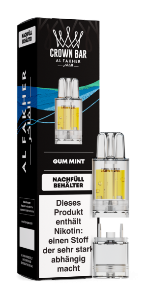 Al Fakher 12K PRO MAX Pod - Gum Mint - 20mg Nikotingehalt