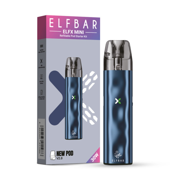 ELFBAR ELFX Mini - Pod Kit - 1000 mAh Farbe: Ocean (Blue)