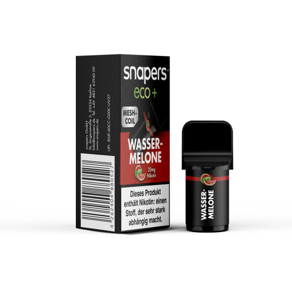 snapers eco+ - Prefilled Pod - 20mg Nikotin - Wassermelone