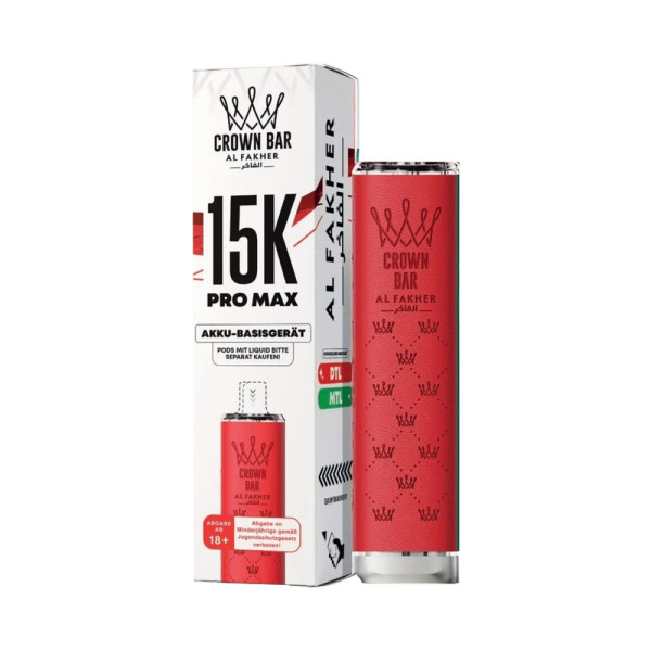 Al Fakher 15K PRO MAX Basisgerät - Farbe: Red