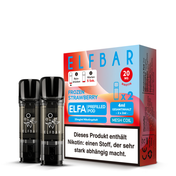 ELFBAR ELFA Frozen Strawberry 20mg Nikotin 2er Pack